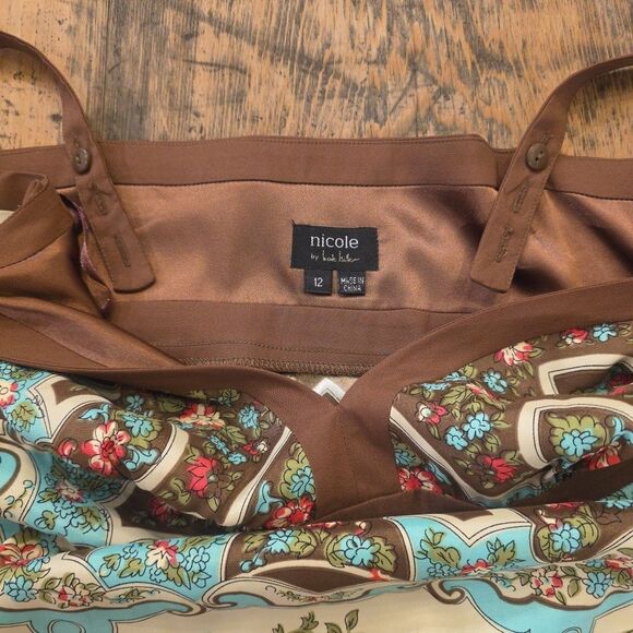 NICOLE MILLER Vtg Y2K Babydoll Boho Top Cottagecore Romantic Feminine Sz 12 - Picture 5 of 8